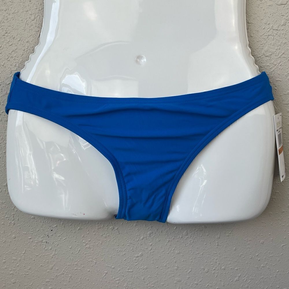 NWT MICHAEL Michael Kors Blue Swim Bottoms Size S